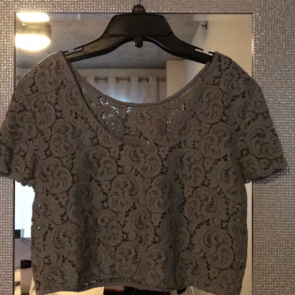 Zara crop lace top - Picture 3 of 4